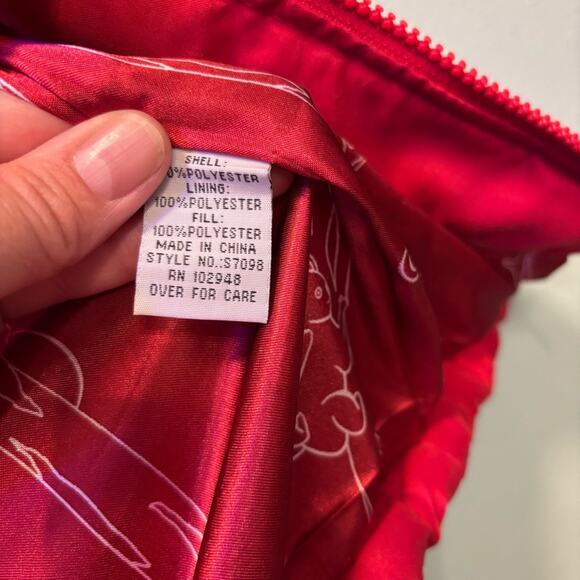 Tulle Women’s Red Cinched Waisted Quilted Vest Size Small - Picture 8 of 12